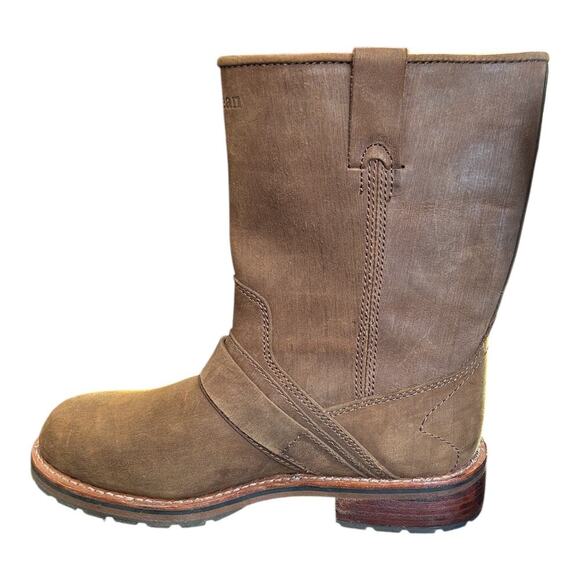 L.L.Bean Wellington Mid Calf Buckle Leather Boots Size 8.5 Medium Men's - Picture 6 of 8